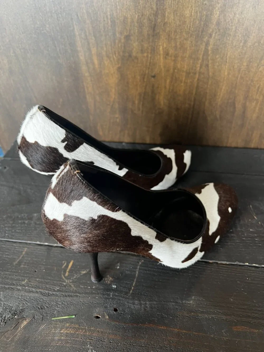 BCBGMaxazria Caorle Cow Print Heels Size 8.5